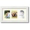ArtToFrames Collage Photo Picture Frame with 3 - 3.5x5 inch Openings, Framed in White with Over 62 Mat Color Options and Regular Glass (CSM-3966-29)